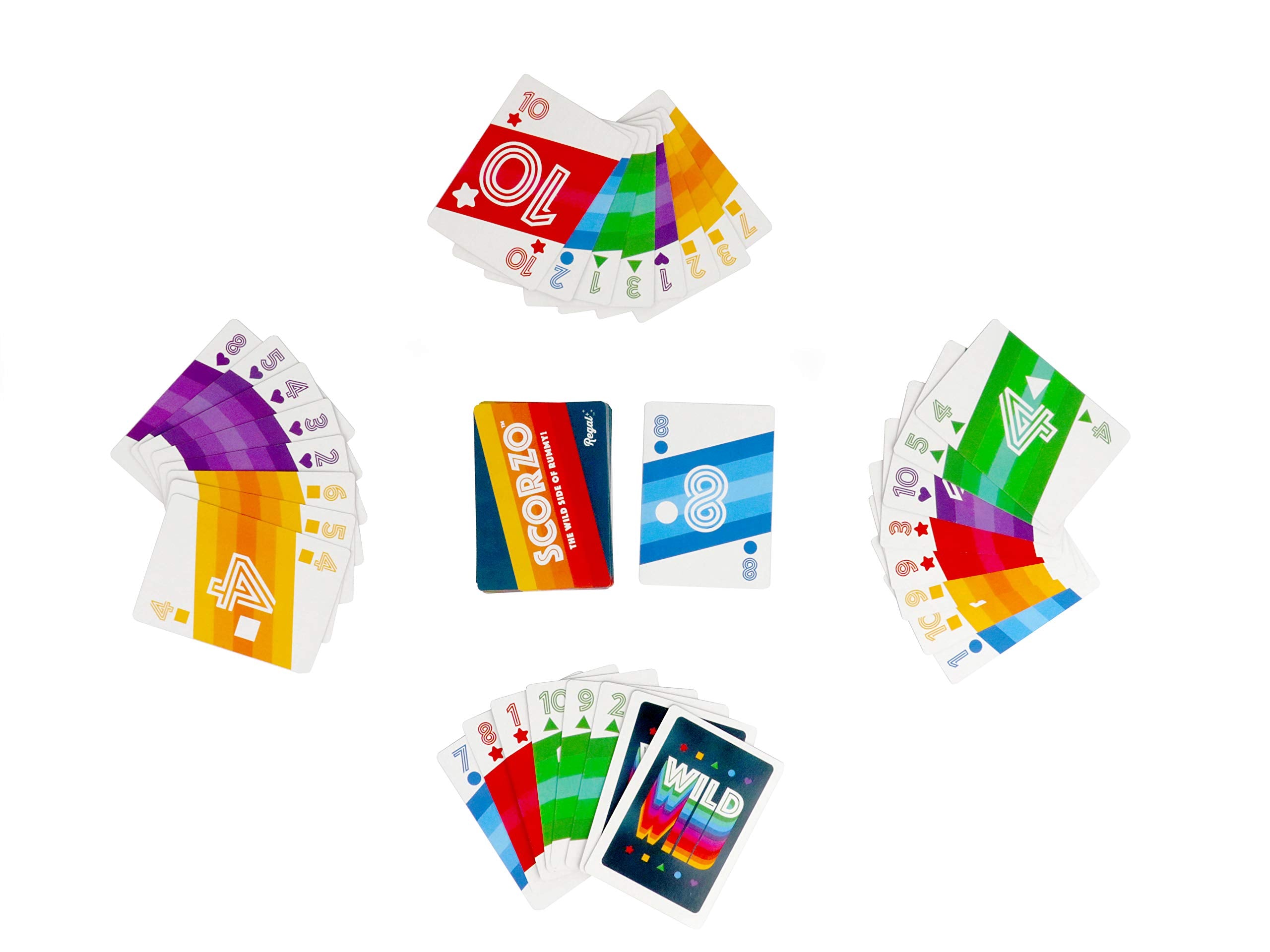 Regal Games ScorZo Rummy gift-ready packaging highlights a unique game night gift.