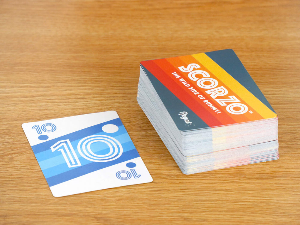 Regal Games ScorZo Rummy party-night setup promotes social interaction.