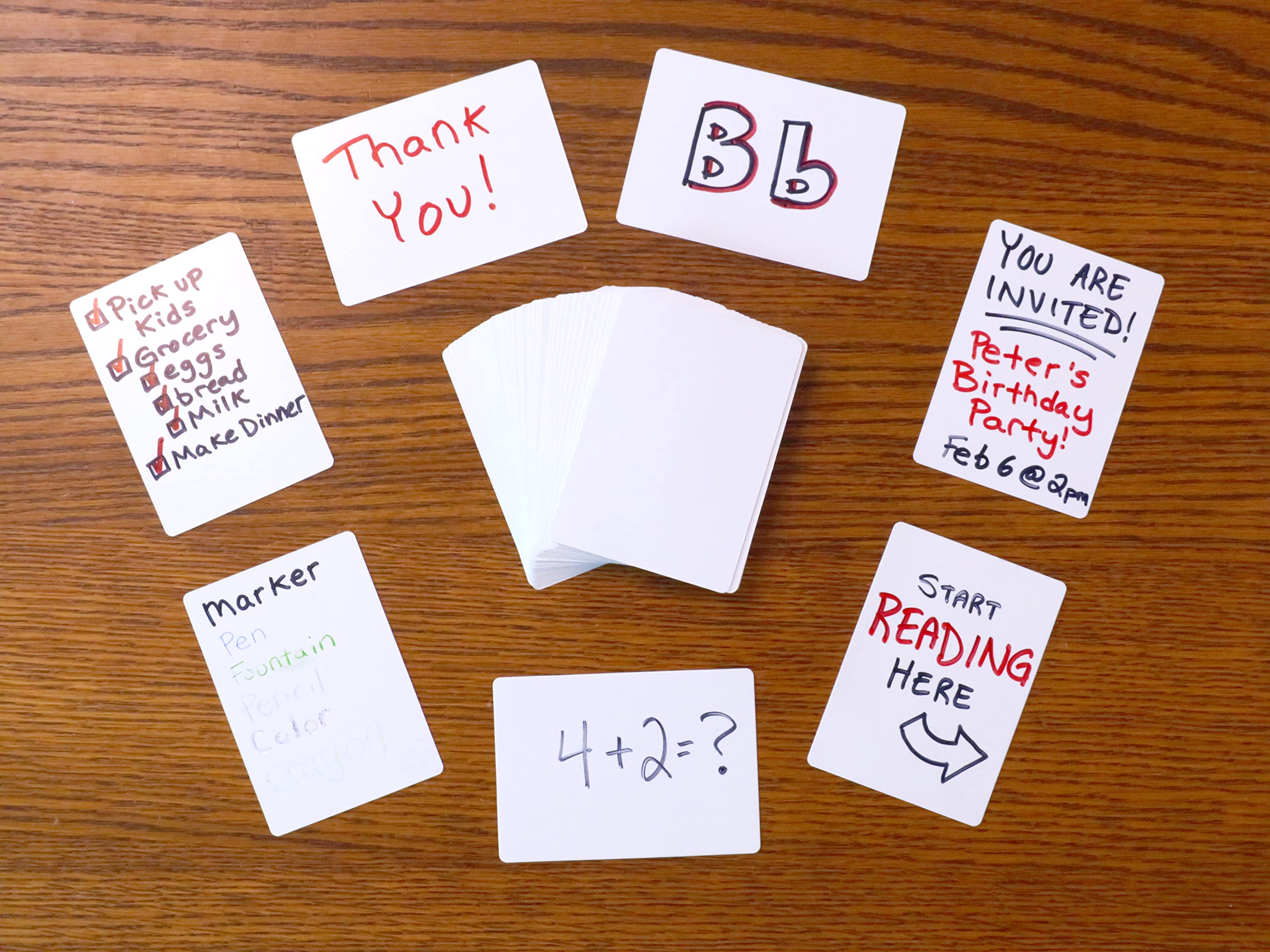 Regal Games smear proof writing surface with permanent markers for bold notes
