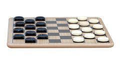 Regal Games wooden board measuring 10.5 inches, portable for trips.