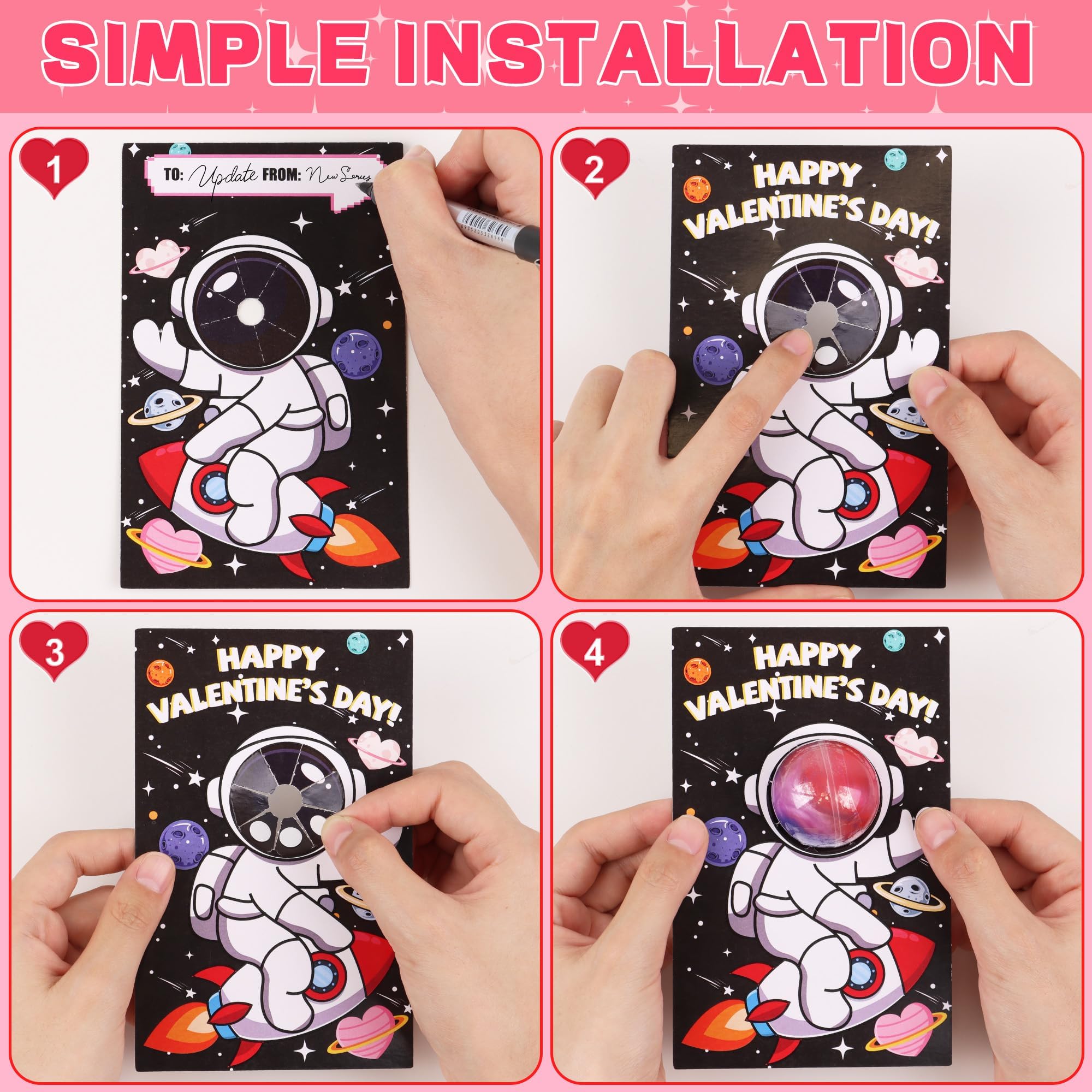 REGTEB interactive slime design card adds tactile fun to valentines.