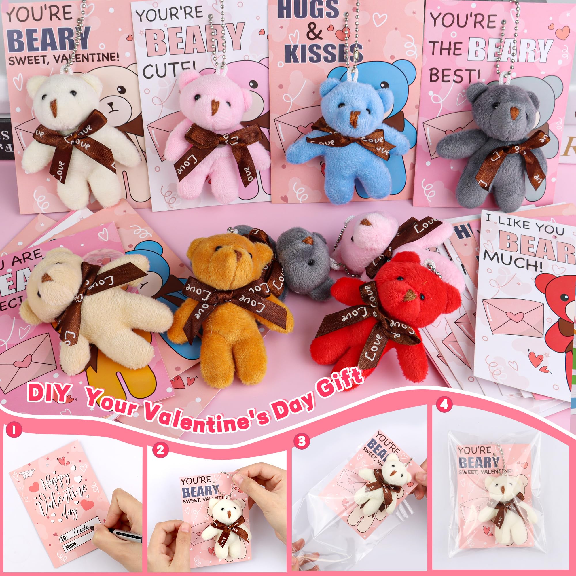 REGTEB transparent gift bags for classroom exchanges