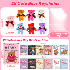 REGTEB bear-themed valentines cards with To/From fields for personalization.