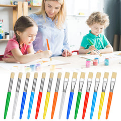 REGUICORP 14-pcs-kids-paint-brush-set ready for classrooms, parties, and home projects.