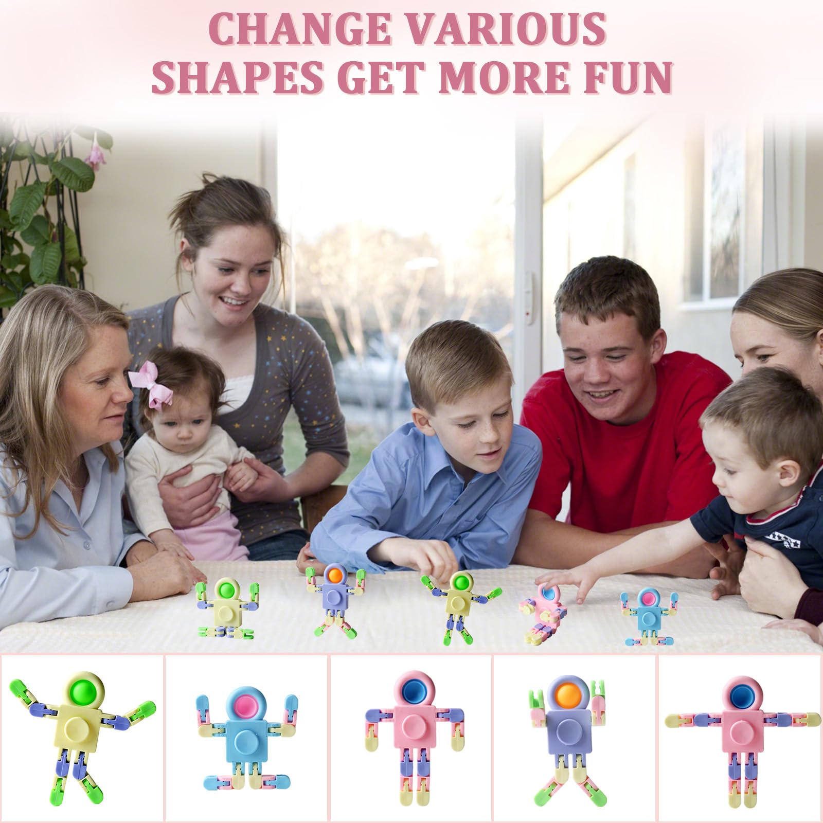 REHALY robot fidget spinners 3 in 1 design for versatile play