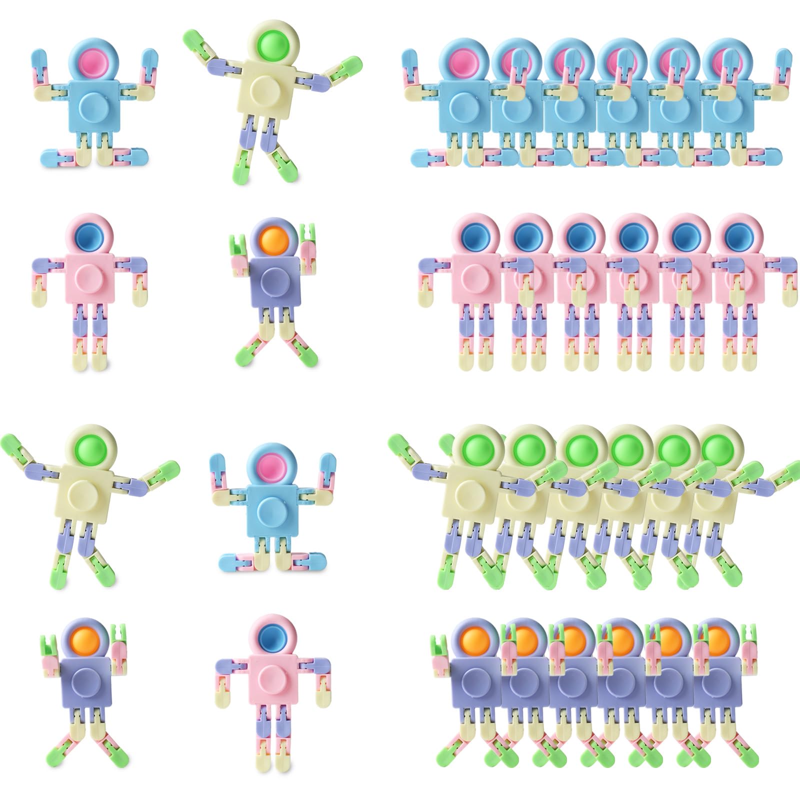 REHALY robot fidget spinners transformable head buttons for focused play