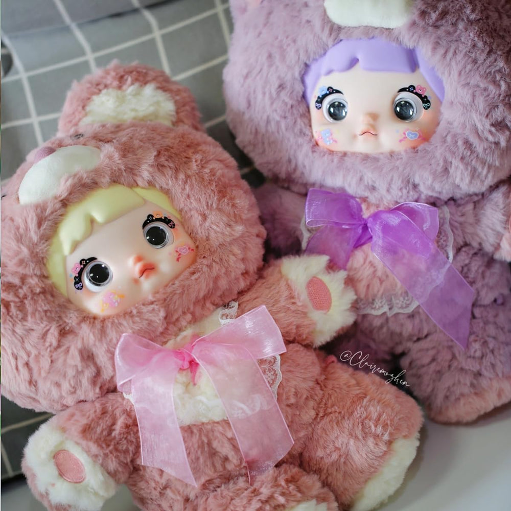 REIVIVORA Nommi Good Night Bear soft plush texture for cozy cuddling