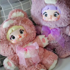 REIVIVORA Nommi Good Night Bear soft plush texture for cozy cuddling