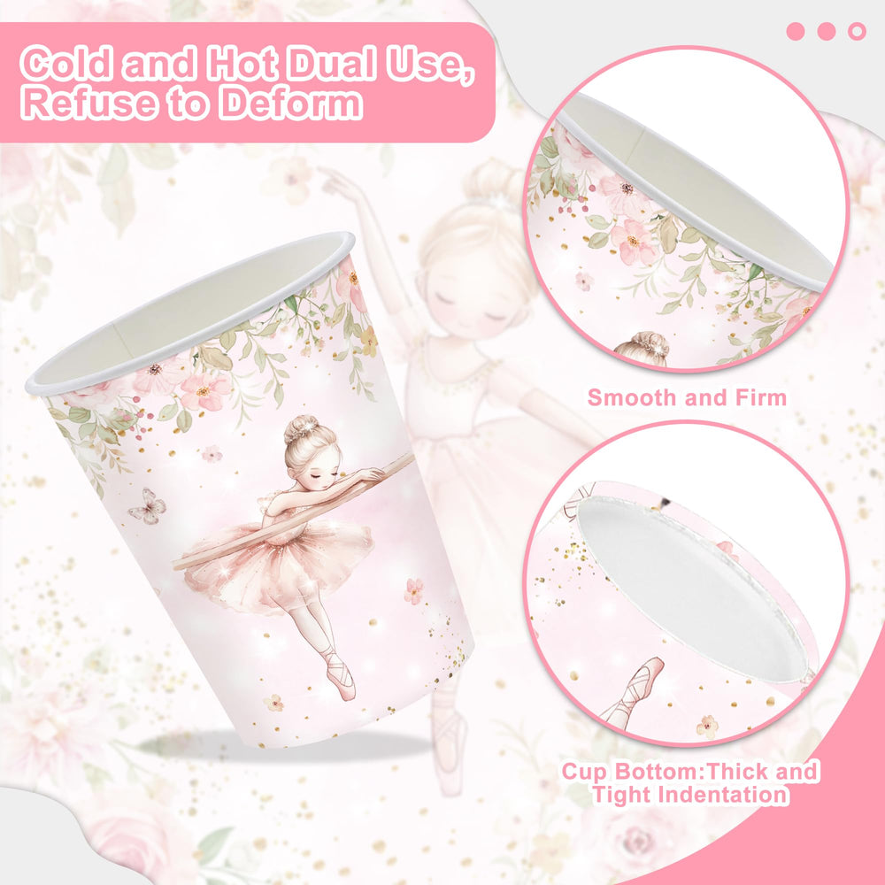 Rejoice Bunny ballerina cups provide spill-free party drinks.