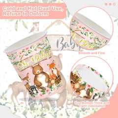 Rejoice Bunny Woodland cutlery set offers convenient disposable utensils for quick setup and cleanup.