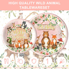 Rejoice Bunny Woodland napkins add charm and simplify cleanups at parties.