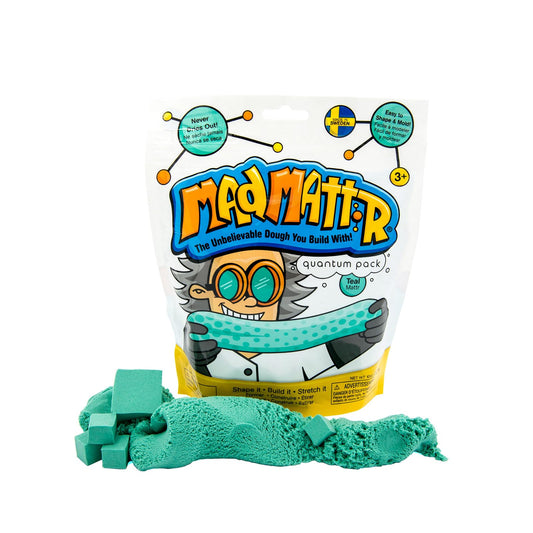 Relevant Play Mad Mattr Teal 10oz bottle for tactile play and mess-free creativity.