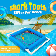 RELODECOR Beachcombing Shark Tooth Sifter durable, lightweight construction for easy outings.