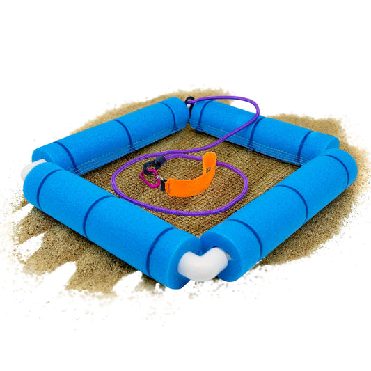 RELODECOR Shark Tooth Sifter front view showing compact design for beach exploration