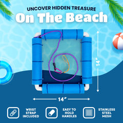 RELODECOR Shark Tooth Sifter with wrist strap for secure shore treasure hunts
