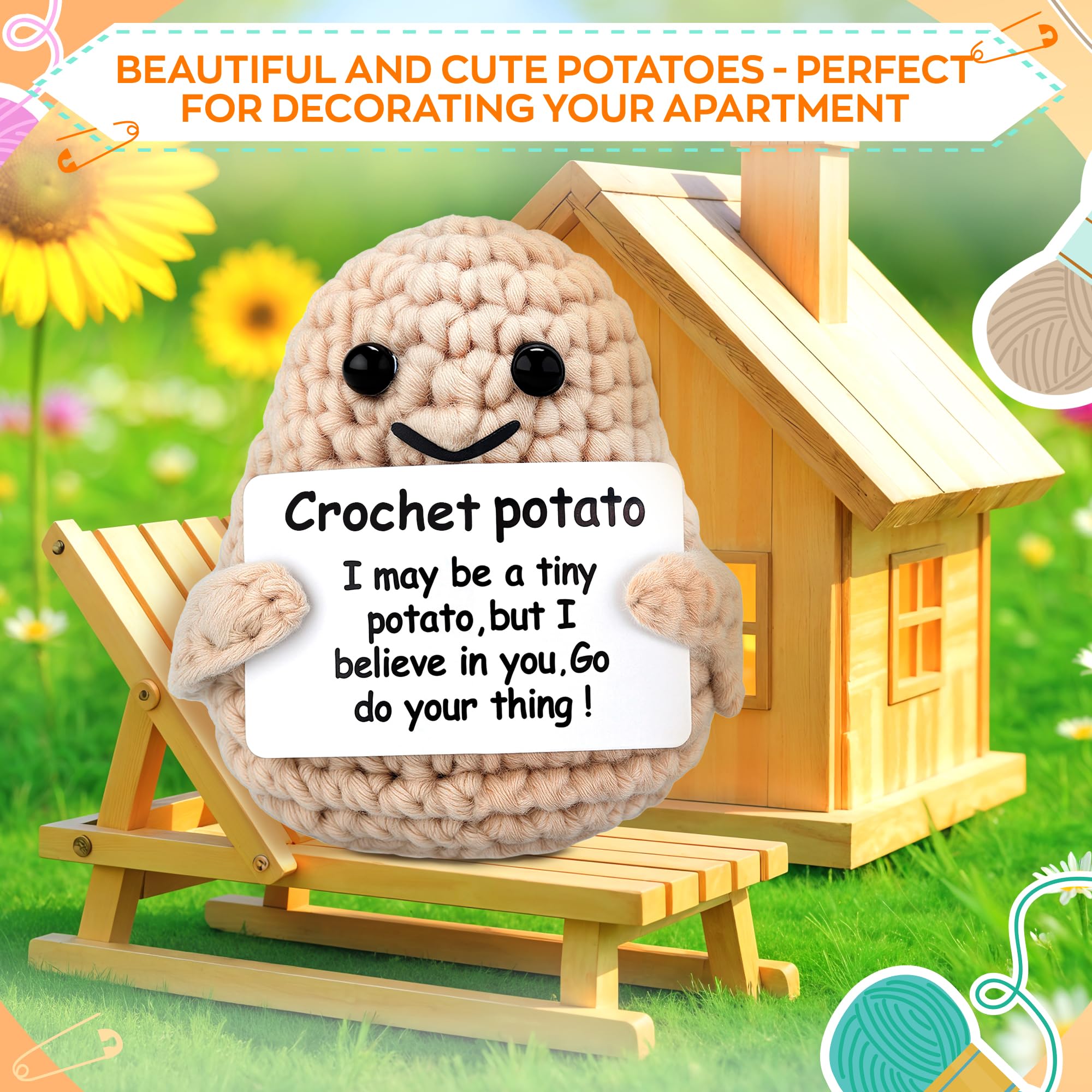Reluen Easter gift potato plush, soft and charming.