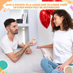 Reluen crochet potato plush invites friendly moments and easy care.