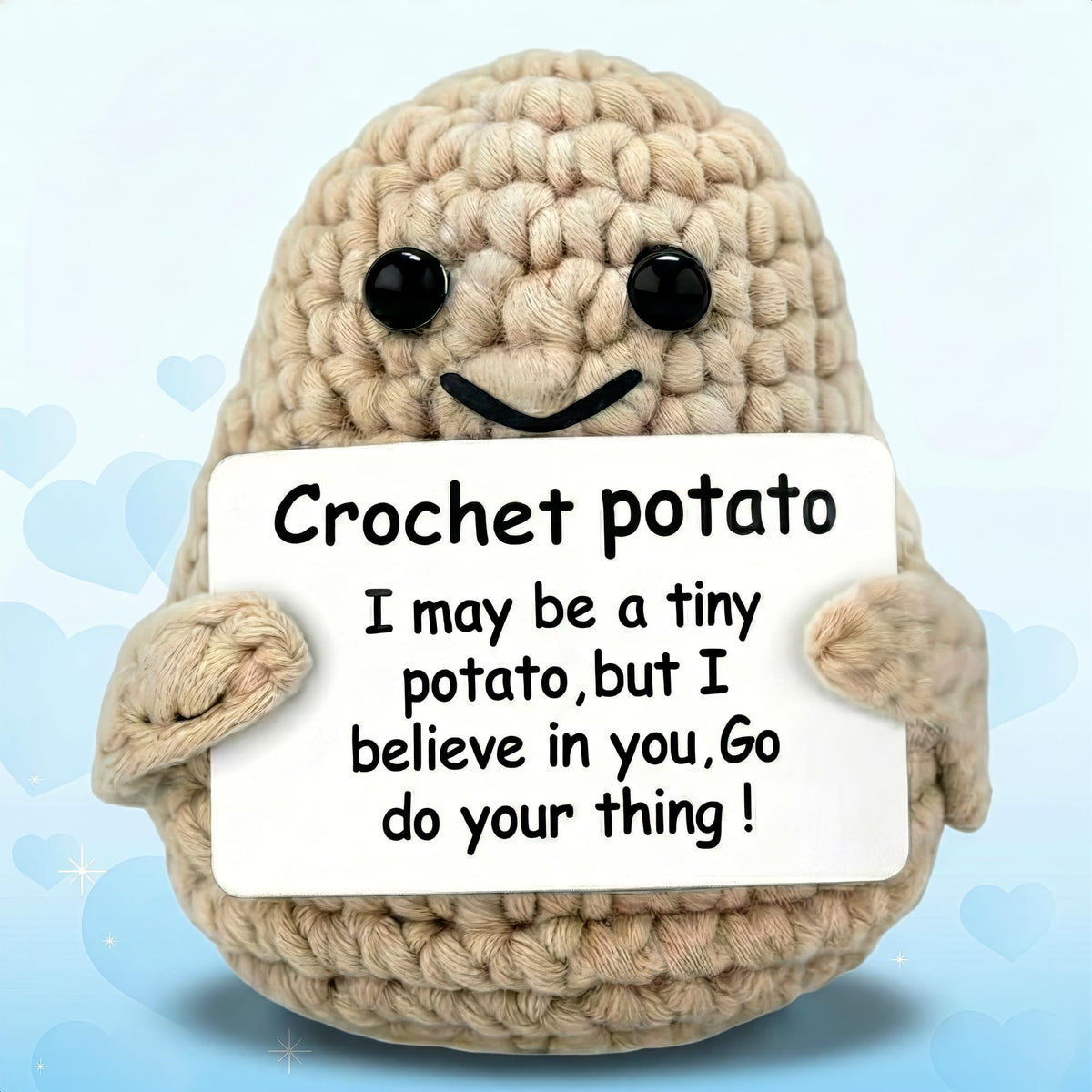 Reluen crochet potato plush adds cozy desk decor for your workspace.