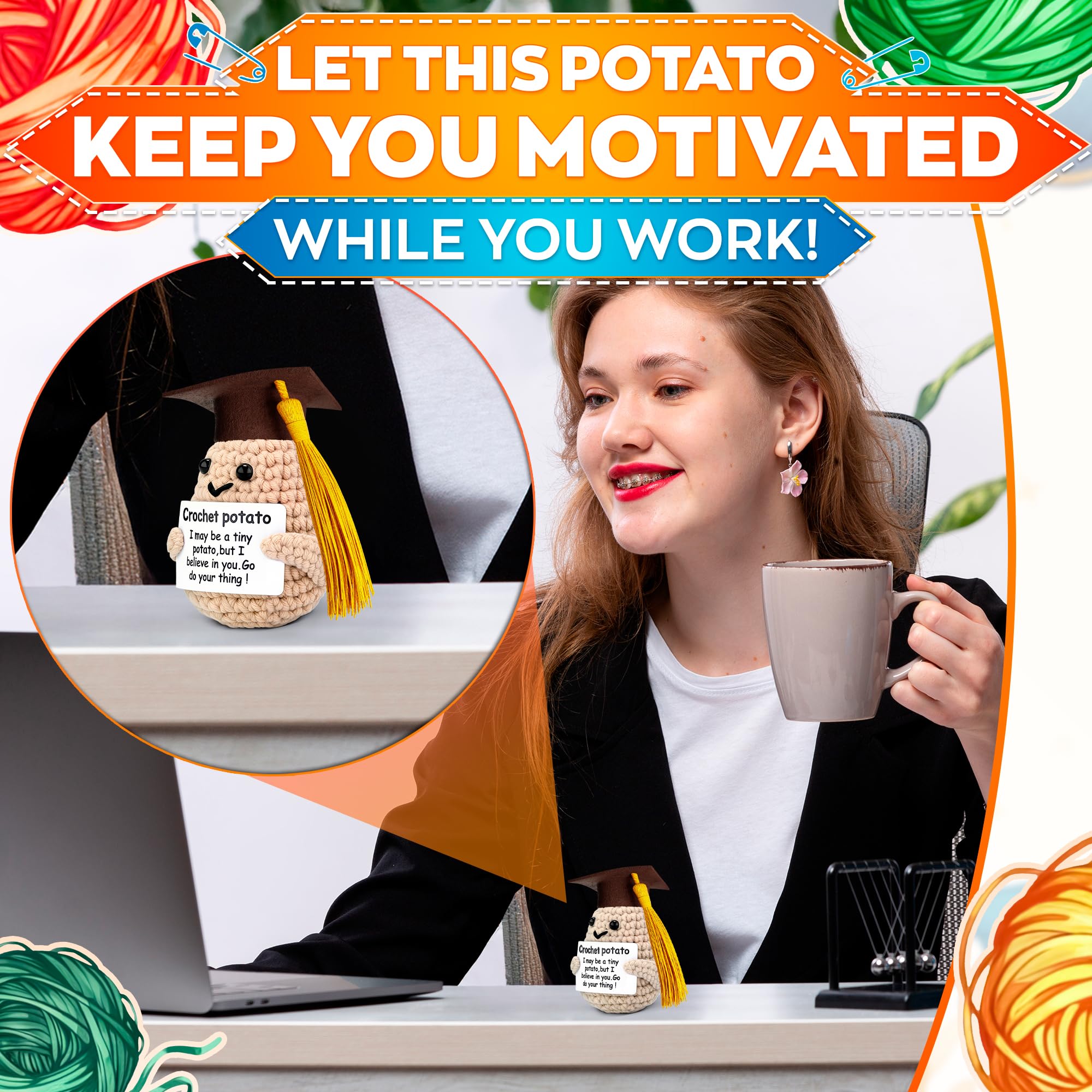 Reluen potato plush with glasses creates cozy, lighthearted shelf energy.