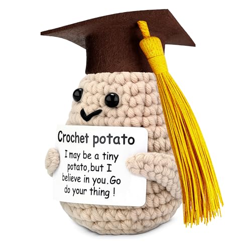 Reluen potato plush with glasses brightens your desk decor and playful vibe.