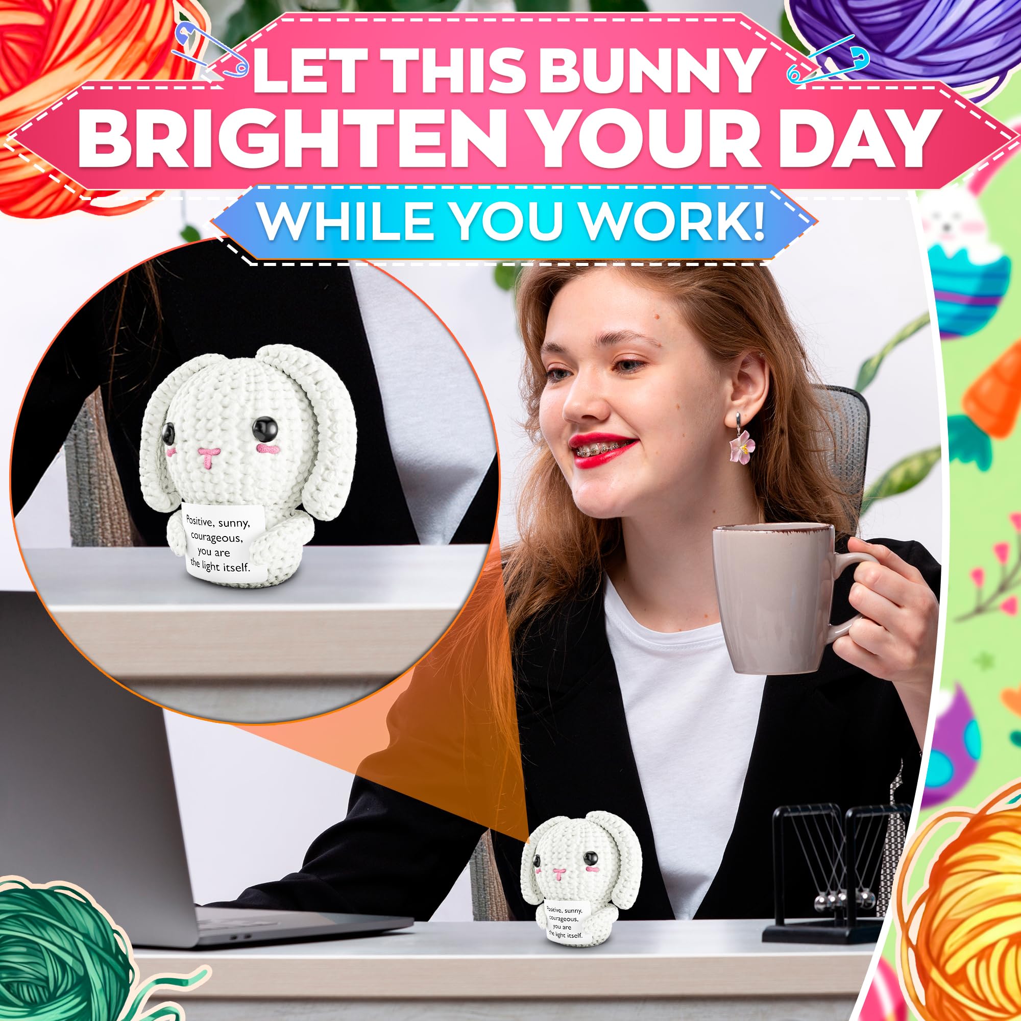 Reluen bunny travel buddy in cozy carry, a soft reminder while away.