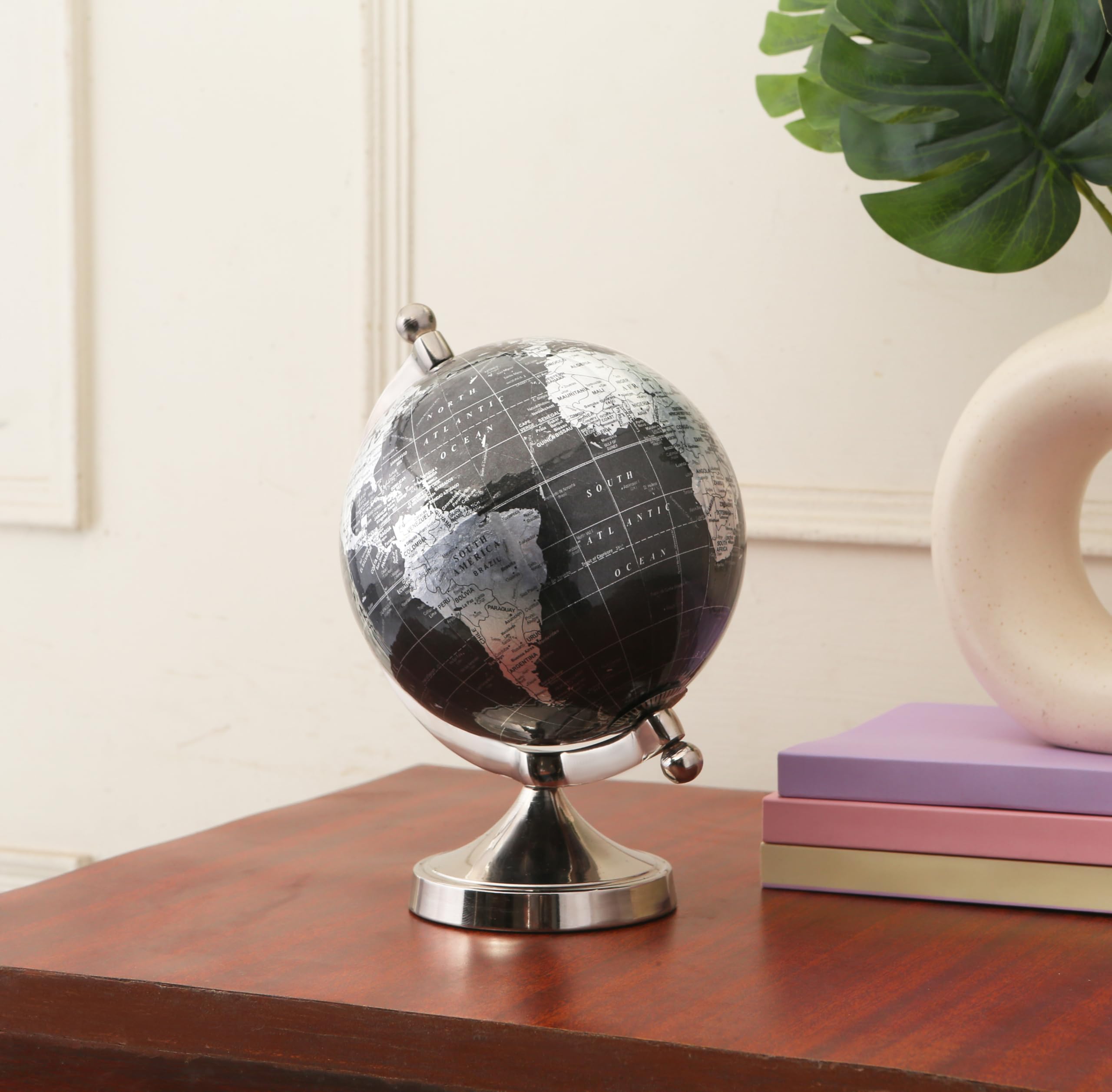 Rely+ compact desk globe fits small spaces with style.