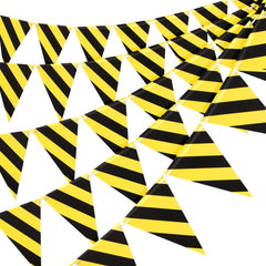 Remagr construction banner 9.8 feet with 12 pennants for vibrant party decor.