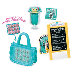 Re-Ment Hatsune Miku's Cafe-Trading Figure close-up face shows fine sculpting details.