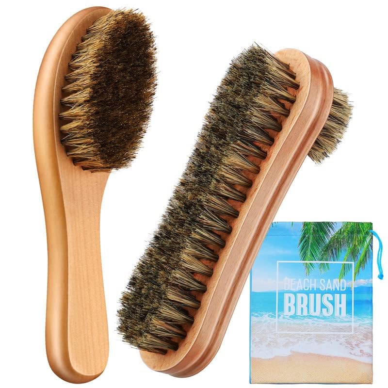 Remerry sand brush single-sided design cleans sand from legs.