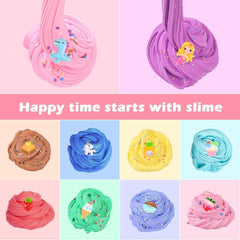 Remethsu Butter Slime Kit 68-pack offers soft, non-sticky slime for stress-relief play.