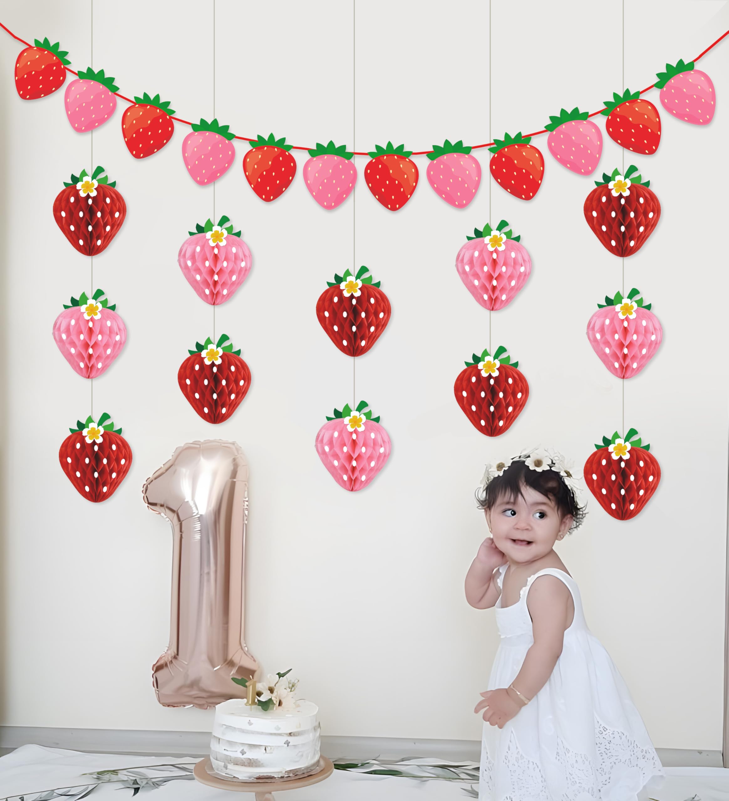 Renbuzhu strawberry baby shower wedding decor versatility