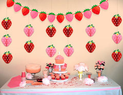 Renbuzhu strawberry party centerpiece idea