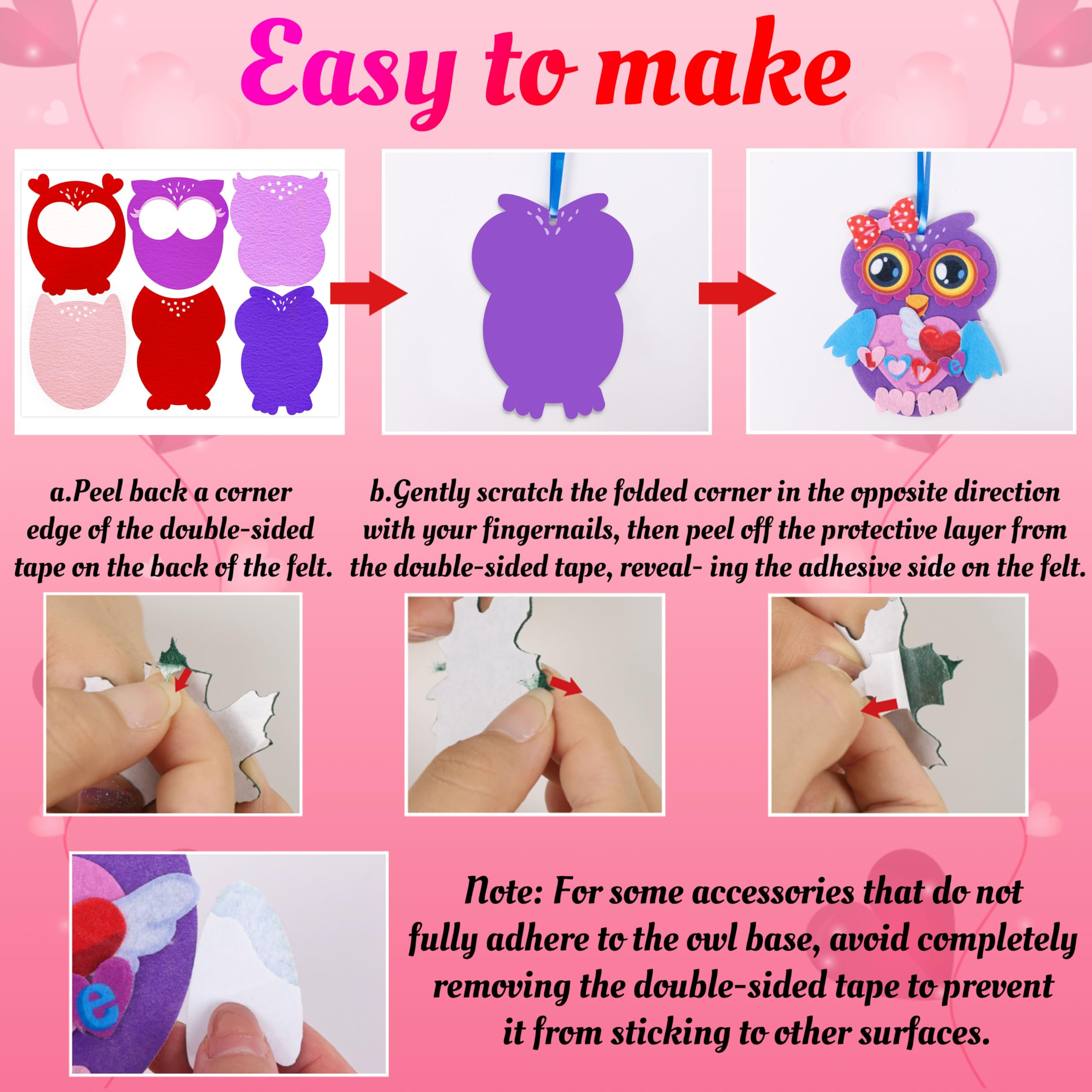 Renbuzhu Valentines Owl Crafts Kit party-ready setup for events and family activities.