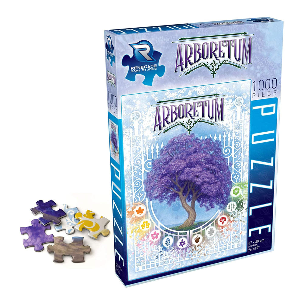 Renegade Arboretum puzzle art by Dan Cassar and Beth Sobel, invites mindful exploration.