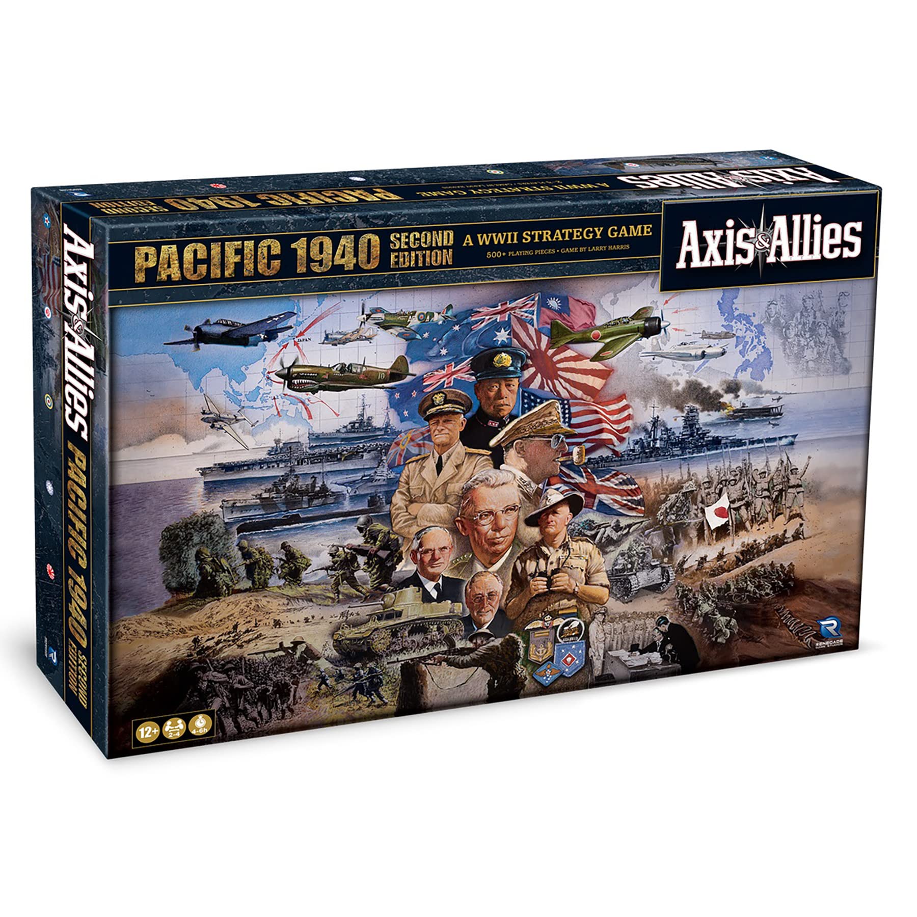 Renegade Axis & Allies 1940 Pacific board—expansive map for dramatic theatre-scale battles.
