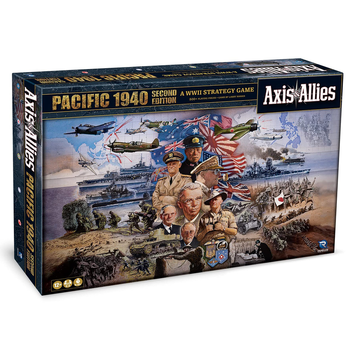 Renegade Axis & Allies 1940 Pacific board—expansive map for dramatic theatre-scale battles.