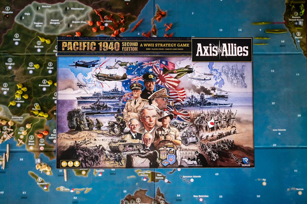 Renegade Axis & Allies 1940 Pacific counter-tiles—precision markers to track moves.