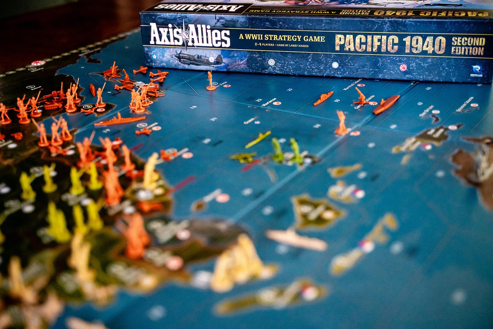 Renegade Axis & Allies 1940 Pacific rulebook—clear setup and game flow guidance.