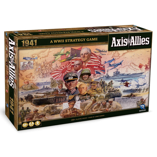 Renegade Axis & Allies 1941 box art displaying a dramatic WWII scene for strategy sessions.
