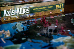 Renegade Axis & Allies 1941 gameboard shows strategic setup for a head-to-head match.