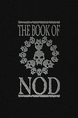 Renegade Book of Nod blood-red ribbon enhances immersive table presentation.