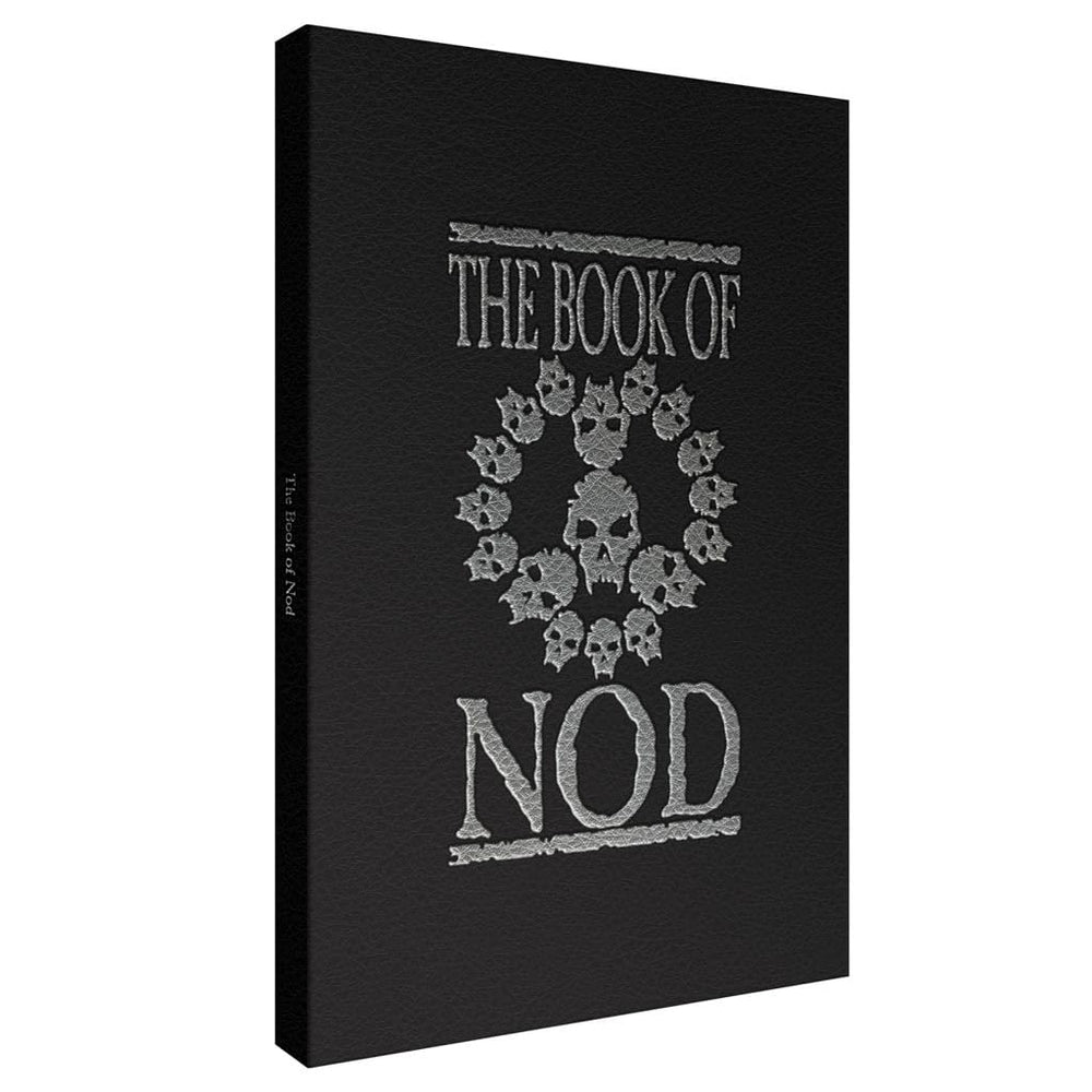 Renegade Book of Nod leatherbound cover with silver foil, premium prop for sessions.
