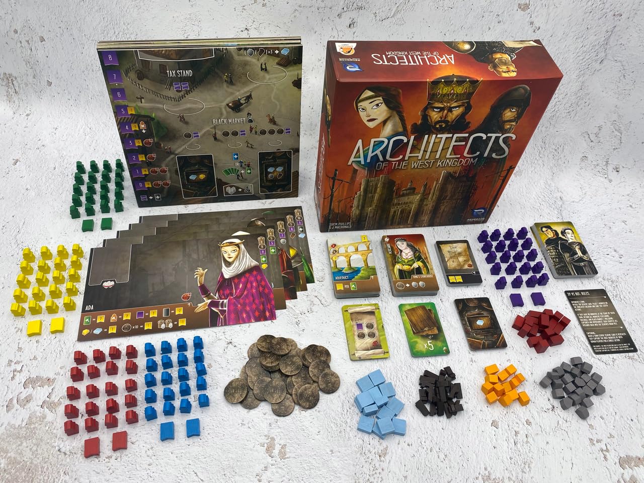 Renegade Game Studios board setup image, ideal for planning your turn strategy.