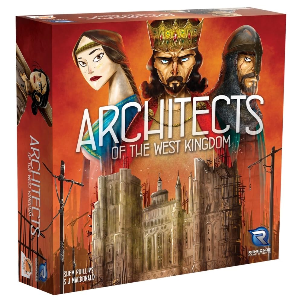 Renegade Game Studios cover art for Architects of the West Kingdom, inviting strategic play.
