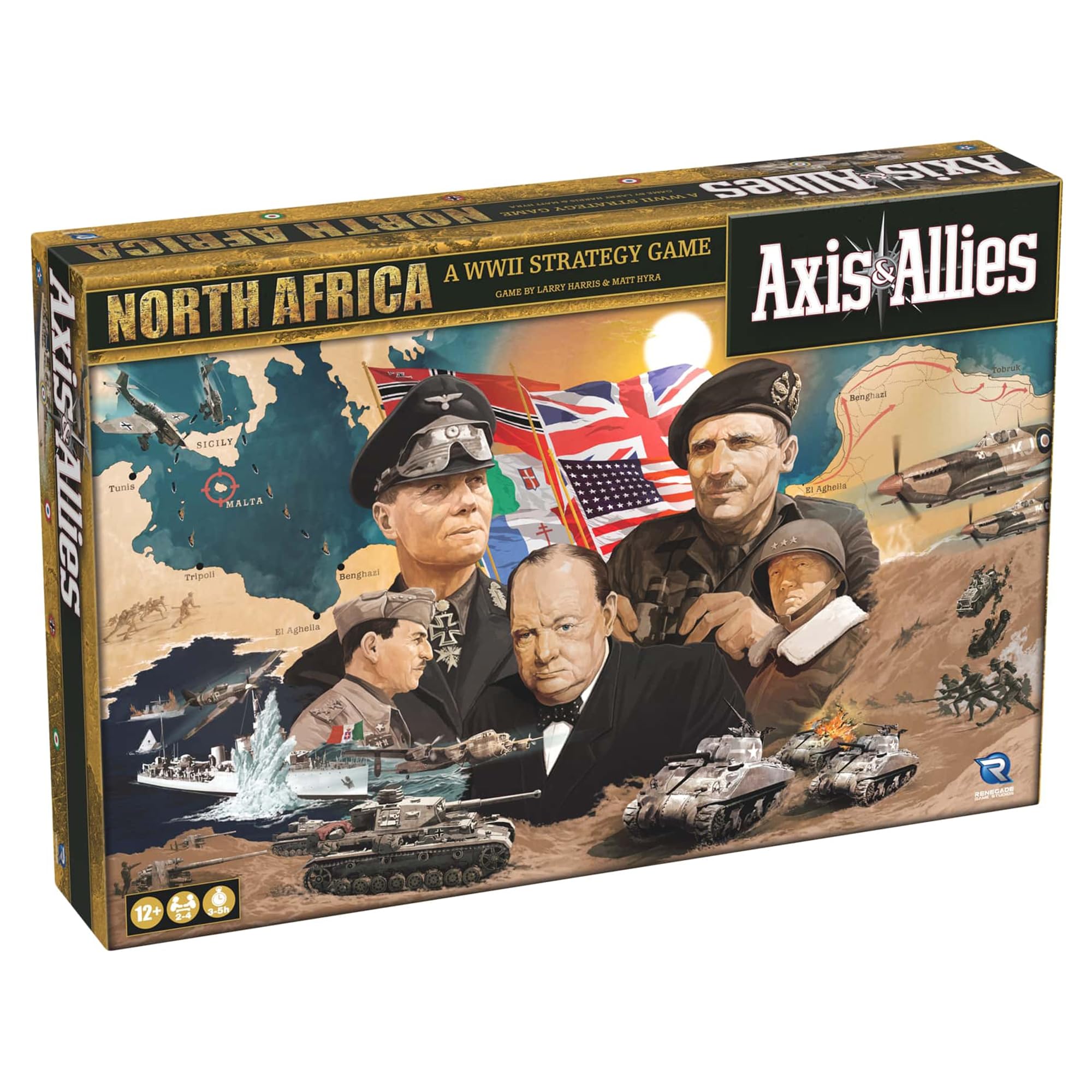 Renegade Game Studios Axis & Allies North Africa box art for immersive strategy play