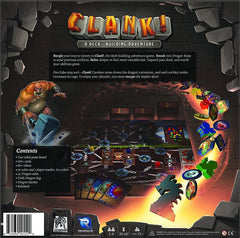 Renegade Game Studios Clank deck of cards highlights varied abilities for strategic growth.