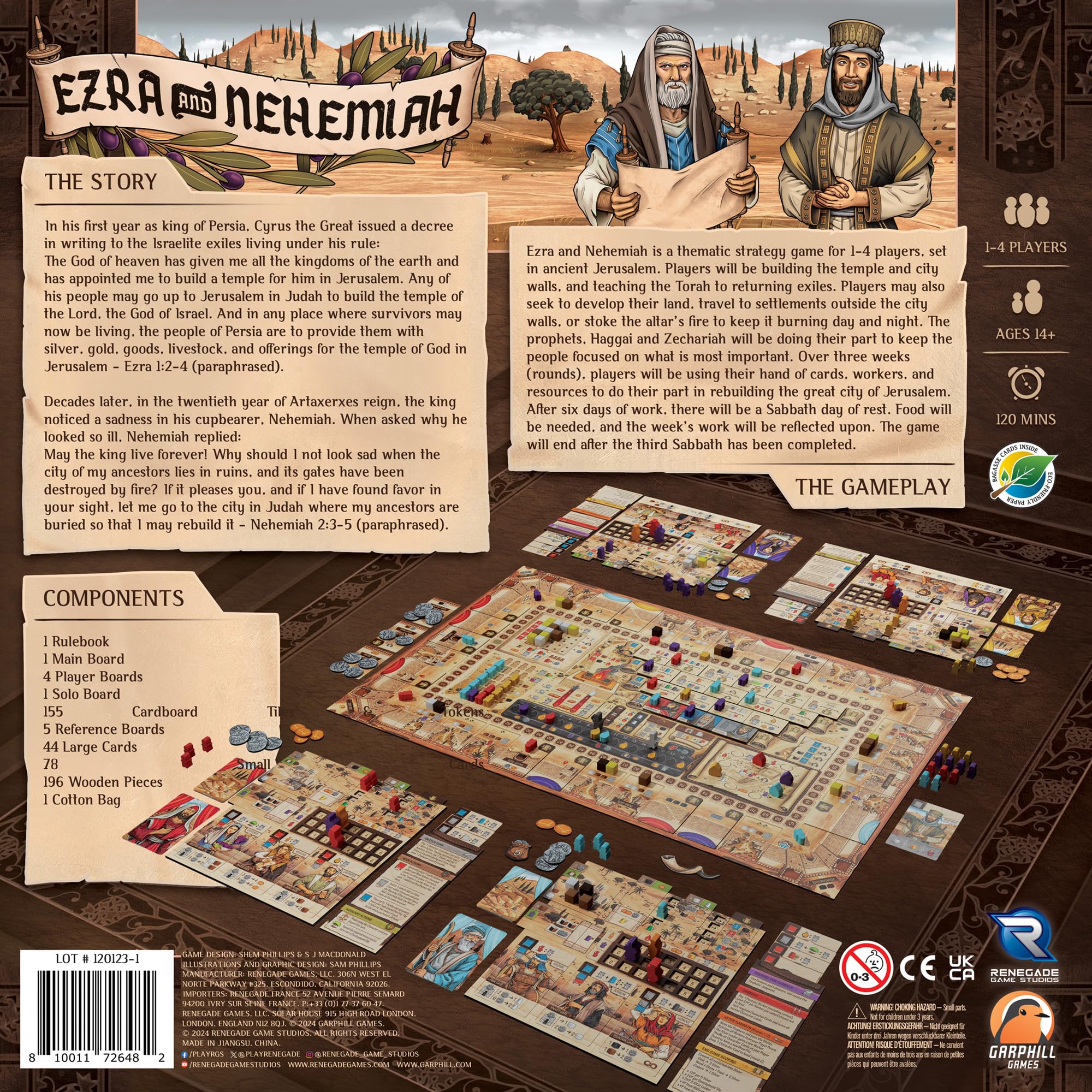 Ezra & Nehemiah card-driven actions highlight tough decisions during play.