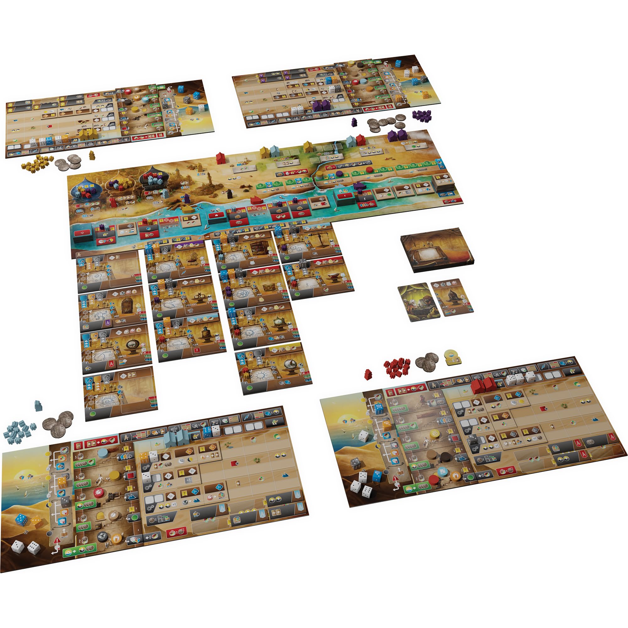 Renegade Game Studios Inventors of the South Tigris craftspeople and workshops in play.