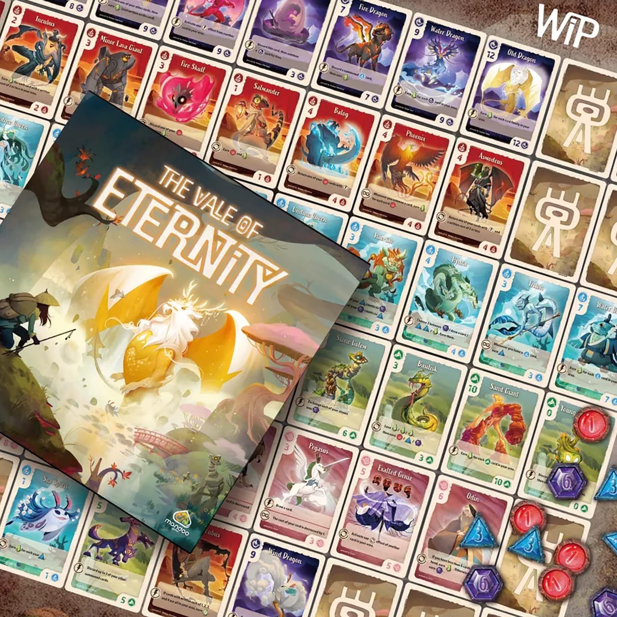 Renegade The Vale of Eternity game-setup shows quick play components