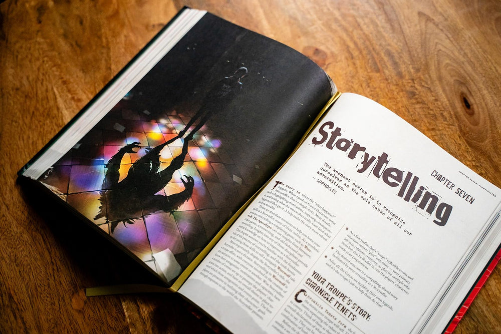 Renegade Game Studios Werewolf: The Apocalypse 5e core rulebook World of Darkness, rich visuals to immerse campaigns.